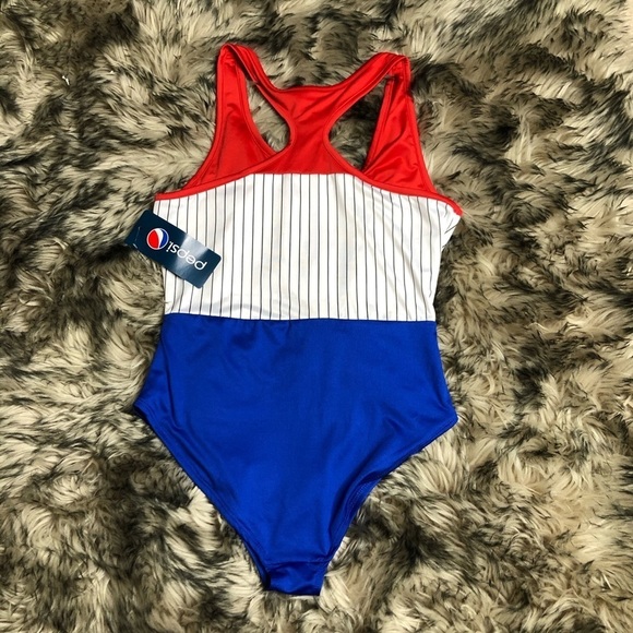 PEPSI one piece racerback swimsuit - Picture 6 of 11